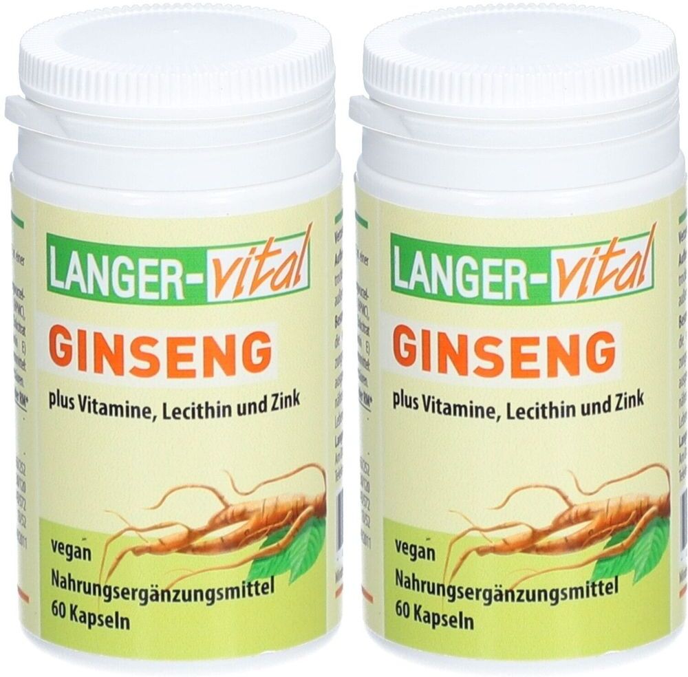 LANGER-vital Ginseng 200 mg Lecithin Kapseln 2x 2x60 St