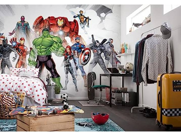 Komar Papier photo - Avengers Unite - Dimensions : 368 x 254 cm