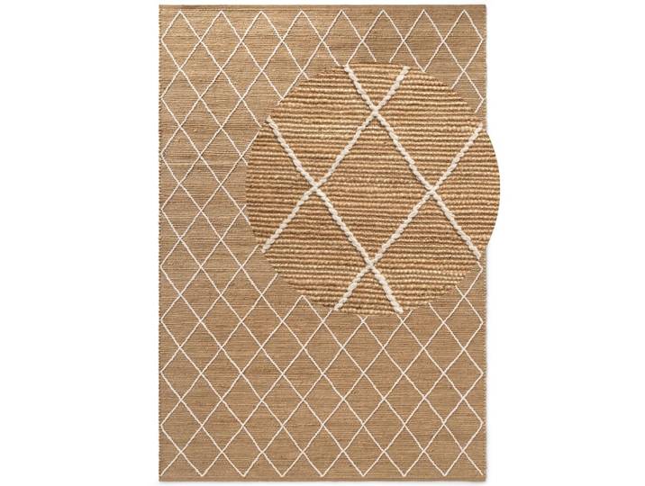 Tapis en jute kunu motifs en relief 160x230cm
