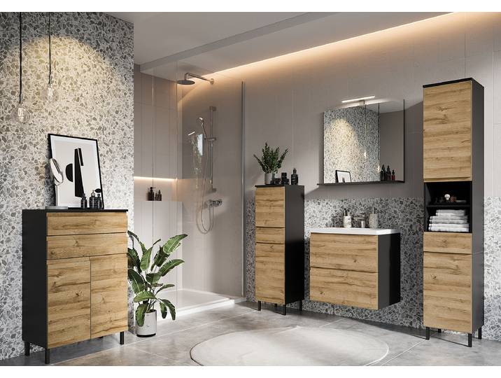 Meuble vasque Salinas 65cm Marron