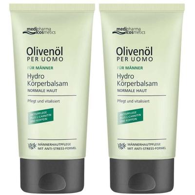 Olivenöl PER Uomo Hydro Körperbalsam 2x 2x150 ml Creme