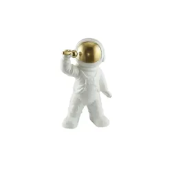 Deko Figur Astronaut   , weiß , Porzellan , Maße (cm): B: 11,5 H: 28,5