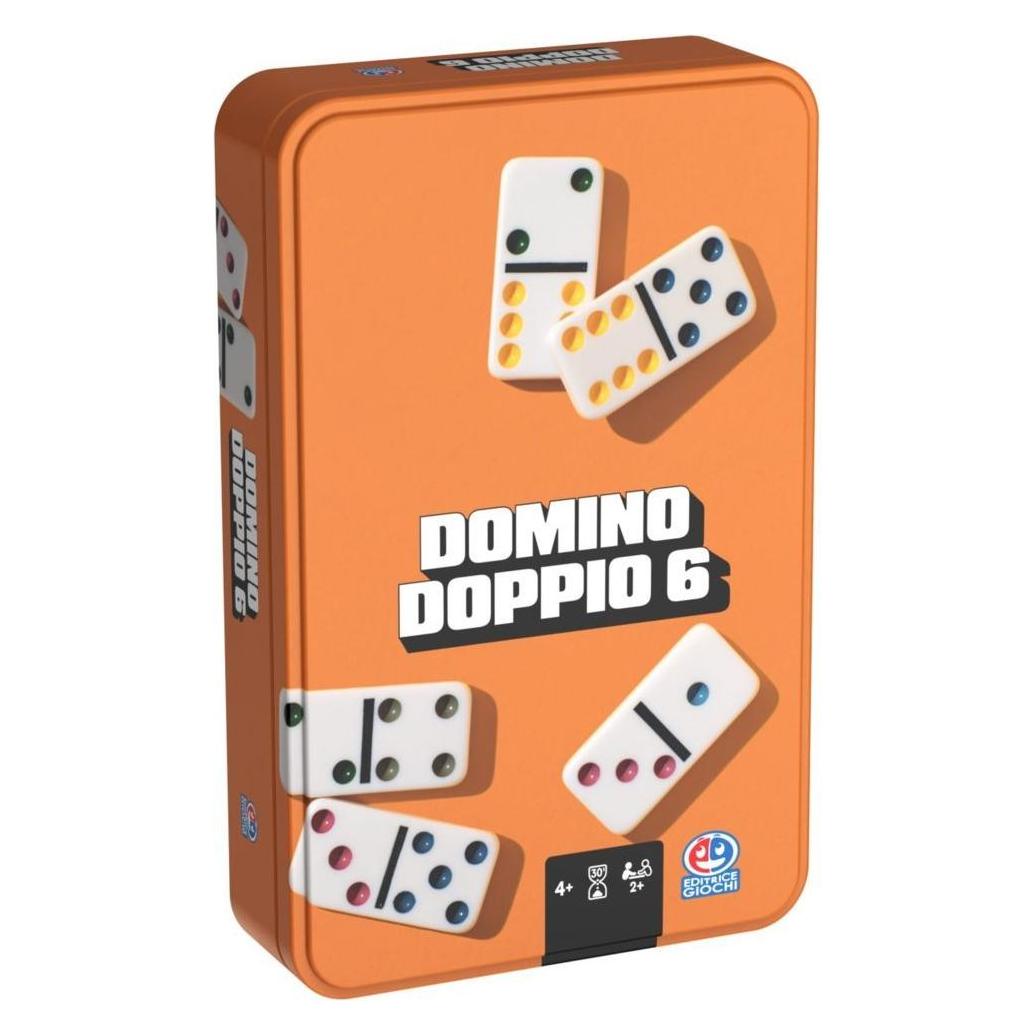 Spin Master EG classic travel Dominoes, in metal case (Deutsch, 1 - 2 Spieler) (37807784)