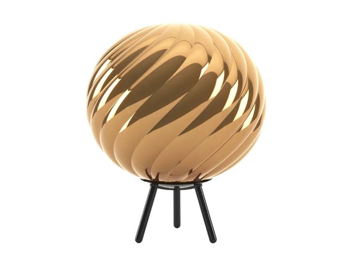 Tom Dixon Whirl tragbare Stehleuchte Gold-black