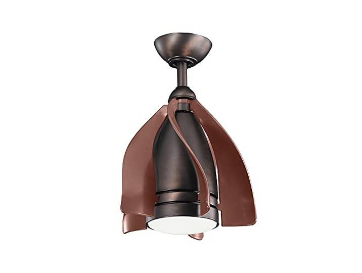 5 Blade 38cm Ceiling Fan with LED Light Oil Brushed Bronze Remote Control 5 Flügel 38cm Deckenventilator mit LED Light Oil Brushed Bronze Fernbedienun