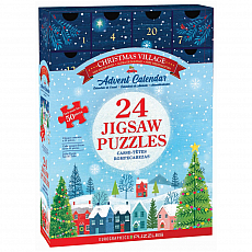 eurographics Puzzle Adventskalender - 1200 Teile Christmas Village 301258