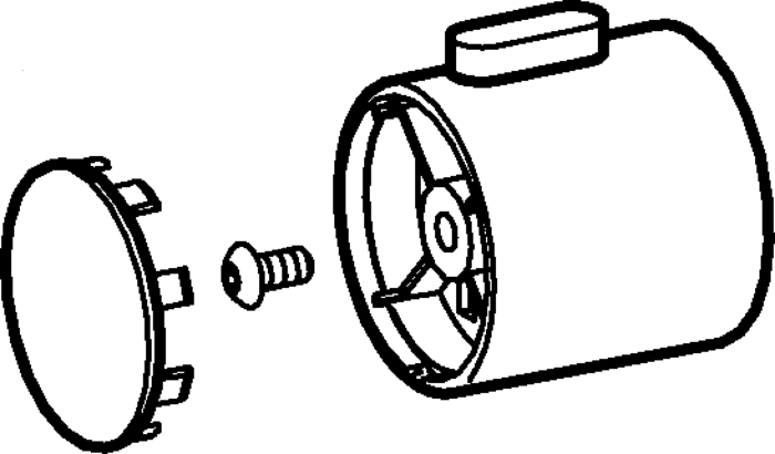 Hansa Temperatur Prisma Wählgriff komplett 59913938 59913938 chr