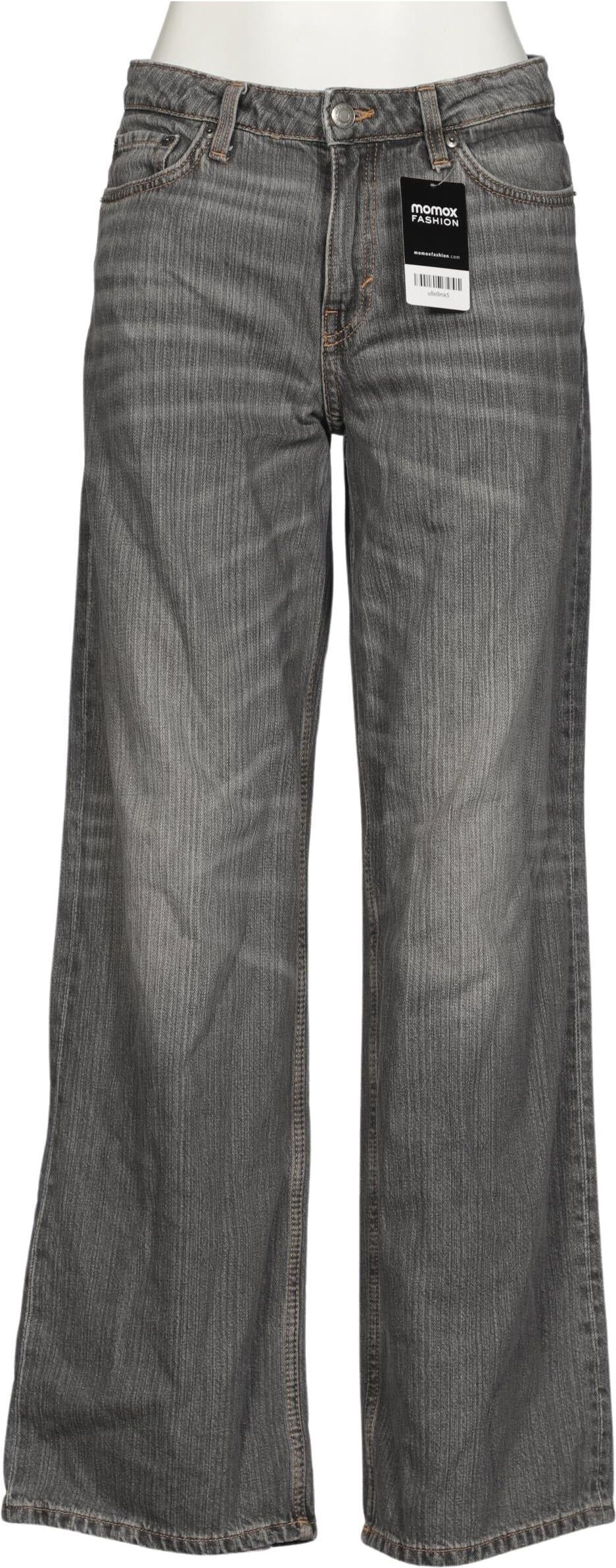 Weekday Damen Jeans, Grau, Gr. W28, Baumwolle - Second Hand