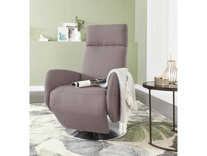 TV-Sessel SIT & MORE Kobra , grau (steel), B:71cm H:110cm T:82cm, Luxus-Microfaser (90% Polyester, 10% Polyamid);Flachgewebe (100% Polyester);Struktur (100% Polyester), Sessel, TV-Sessel