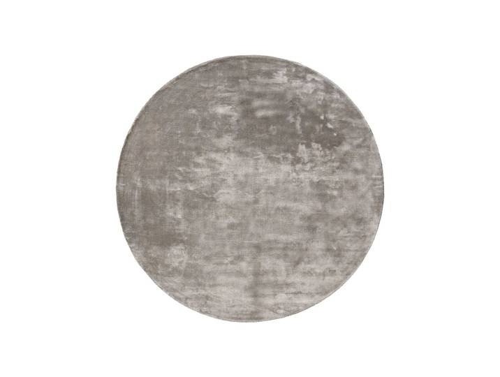 Tapis en viscose rond gris d 120