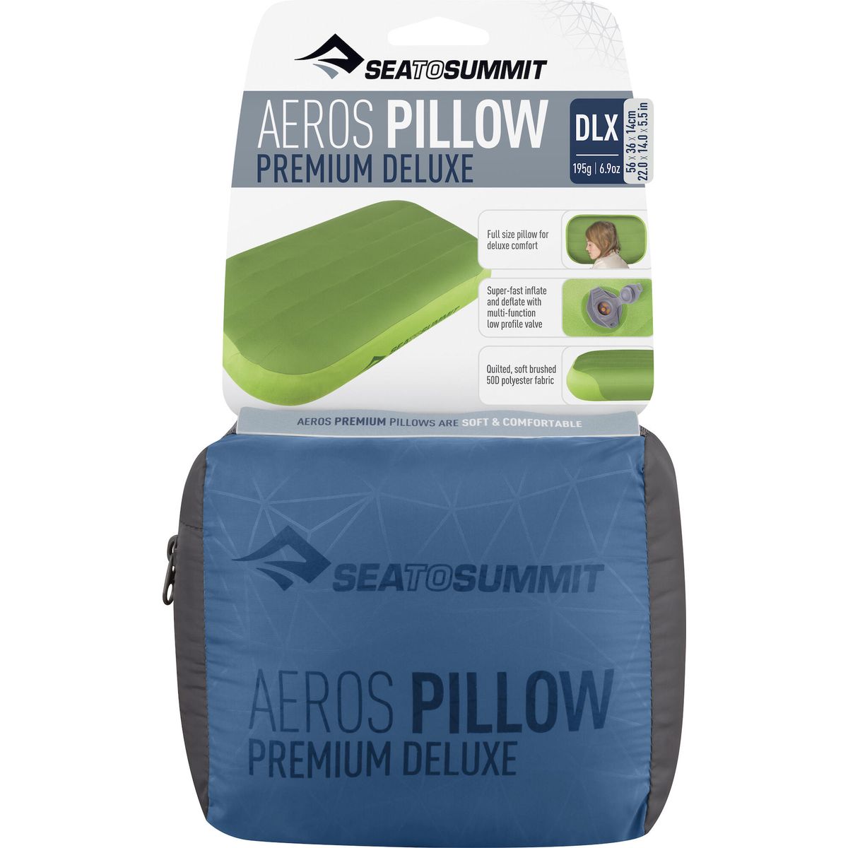 Sea to Summit Aeros Premium Pillow Deluxe navy (NB) APILPREMDLXNB