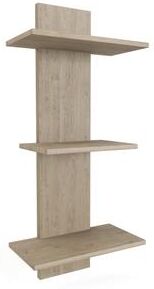 AquaTeak Manada Three-Tier Teak Wall Shelf