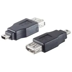 USB Mini-B 5p Adapter, USB-A Buchse, 2.0