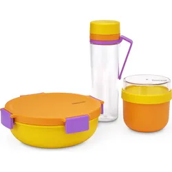 Make & Take Yinka Ilori Lunchboxen mit Flasche, 3-teiliges Set
