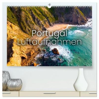 Portugal Luftaufnahmen (hochwertiger Premium Wandkalender 2027 DIN A2 quer), Kunstdruck in Hochglanz