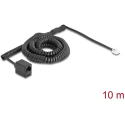 DELOCK Telefonkabel/Spiralkabel RJ11 St. zu RJ45 Bu. 10m