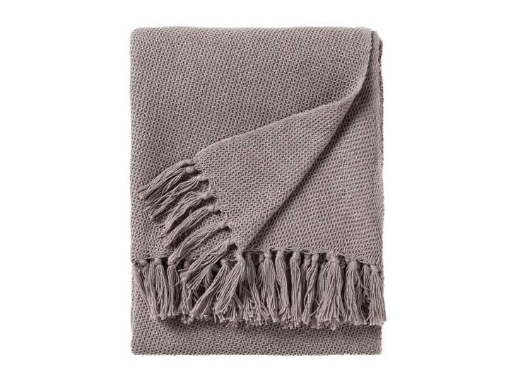 benuta Baumwolldecke Ezra Grau 125/150 cm, Textil, Uni, Rechteckig, 125x150 cm, Heimtextilien, Wohntextilien, Decken
