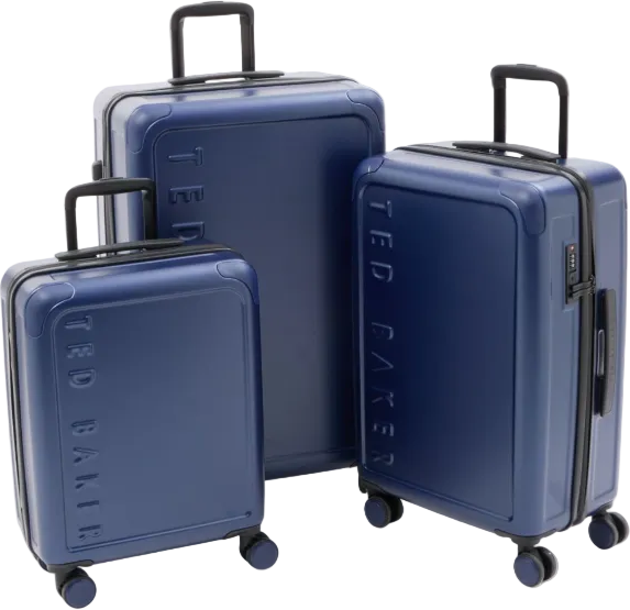 Ted Baker Avalon 3 Piece Suitcase Set Offer - Navy