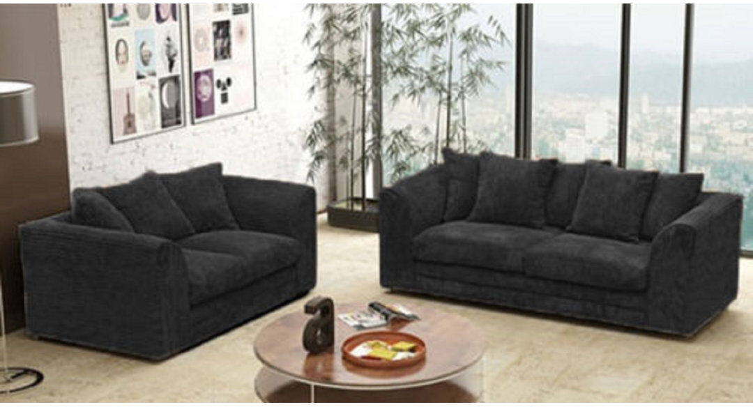 17 Stories Brohdy 2 Piece Corduroy Standard Living Room Set White 2