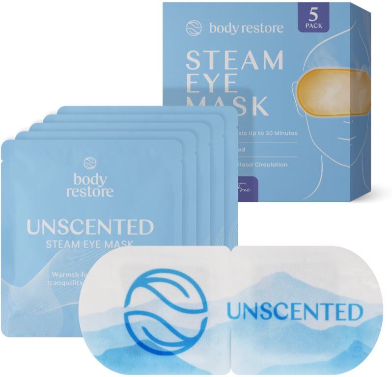 Body Restore Steam Eye Mask Unscented eye contour mask fragrance-free 5 pc