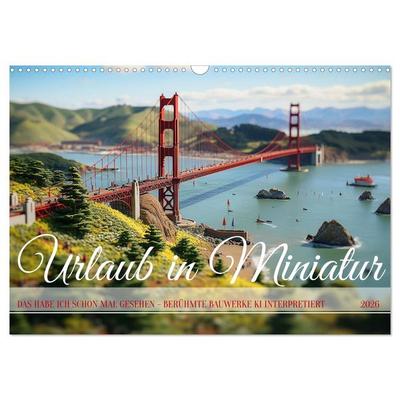Urlaub in Miniatur (Wandkalender 2026 DIN A3 quer), CALVENDO Monatskalender