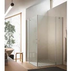 Eck-Duschkabine Eloa 2.0 980-995 x 980-995 x 1950 mm, 6 mm Glas, 2 Drehtüren Evenes