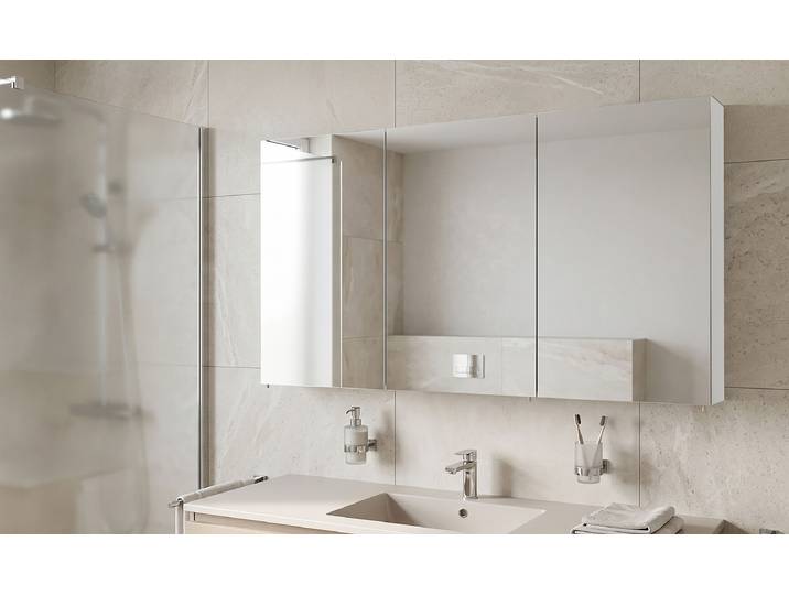 Armoire à miroir 120cm Blanc