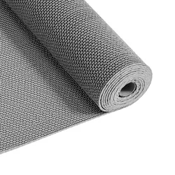 VEVOR Drainagematte PVC (0,9 m x 5 m), Rutschfeste PVC-Bodenmatte Spritzschutzmatte für Nassbereiche, Hohlmattenrolle, Antirutschmatte für Schwimmbäder, Terrassen, Badezimmer & Toiletten, Grau
