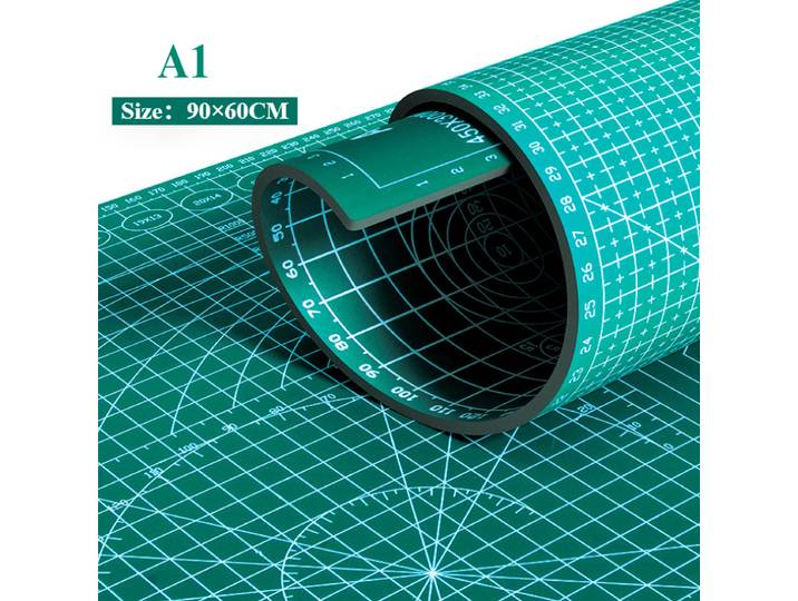 Tapis de découpe de papier auto-guérison A1 en PVC, résistant à la chaleur, Double face pour Quilting, Scrapbooking, grille de précision, outils artisanaux de couture