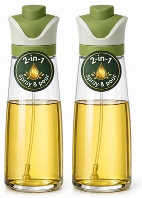 Dwellza Kitchen Large 2-in-1 Oil Sprayer - Set of 2 340ml