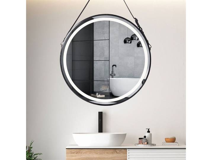 Miroir LED de salle de bain UNHO - Ronde - Anti-buée - 60x60cm