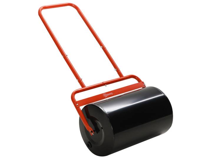 ComfortXL Rasenwalze De-10025 flexibel, befüllbar, 58x32,5x113 cm Rot, Metall, 32.5x113x58 cm, Gartenzubehör, Gartenpflege, Rasenmäher