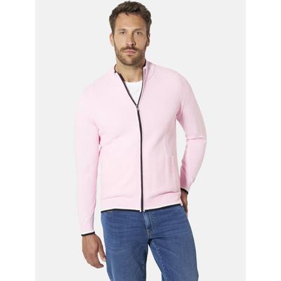 Strickjacke BABISTA "Strickjacke OLIVO", Herren, Gr. L, rosa, Strickjacken Strickjacke