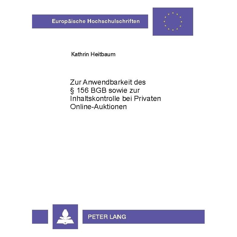Umbreit Heitbaum:Zur Anwendbarkeit des § 156 BG (Deutsch, Softcover, Kathrin Heitbaum) (64884726)