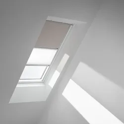 VELUX Verdunkelungs-Rollo Duo DFD PK04 4580SWL Helltaupe/Weiß, weiß