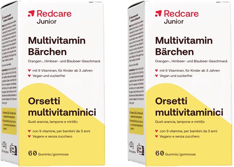 Redcare von Shop Apotheke Redcare Junior Multivitamin-Bärchen Doppelpack 2x60 St Kautabletten