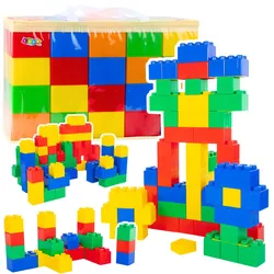 Set große Bausteine im Beutel, bunt, 28,5x9x9 cm, 20-tlg.