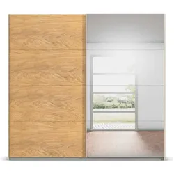 Schwebetürenschrank mit Spiegel  ¦ creme ¦ Maße (cm): B: 226 H: 210