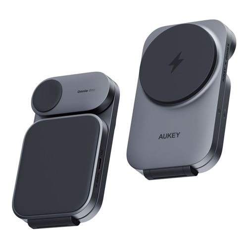Aukey MagFusion Z 3-in-1 Foldable MagSafe Charging Stand