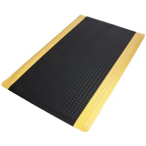 etm Anti-Ermüdungsmatte schwarz/gelb, Heavy Duty Tire Tuff, Werkstatt, 60 x 90cm
