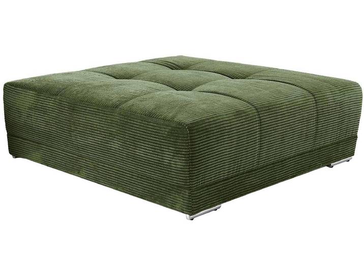 Hocker JOCKENHÖFER GRUPPE Moldau Hocker , grün, B:120cm H:39cm T:120cm, Cord: 100% Polyester, Hocker, Hocker, Mega-Hocker im XXL-Format, Federkern