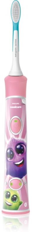 Philips Sonicare For Kids HX6352/42 brosse à dents électrique sonique pour enfant avec Bluetooth Pink 1 pcs