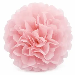 Creativery 1 Pompon 25cm Seidenpapier Pompoms Papierblumen Hängedeko Partydeko Kugeln Hellrosa