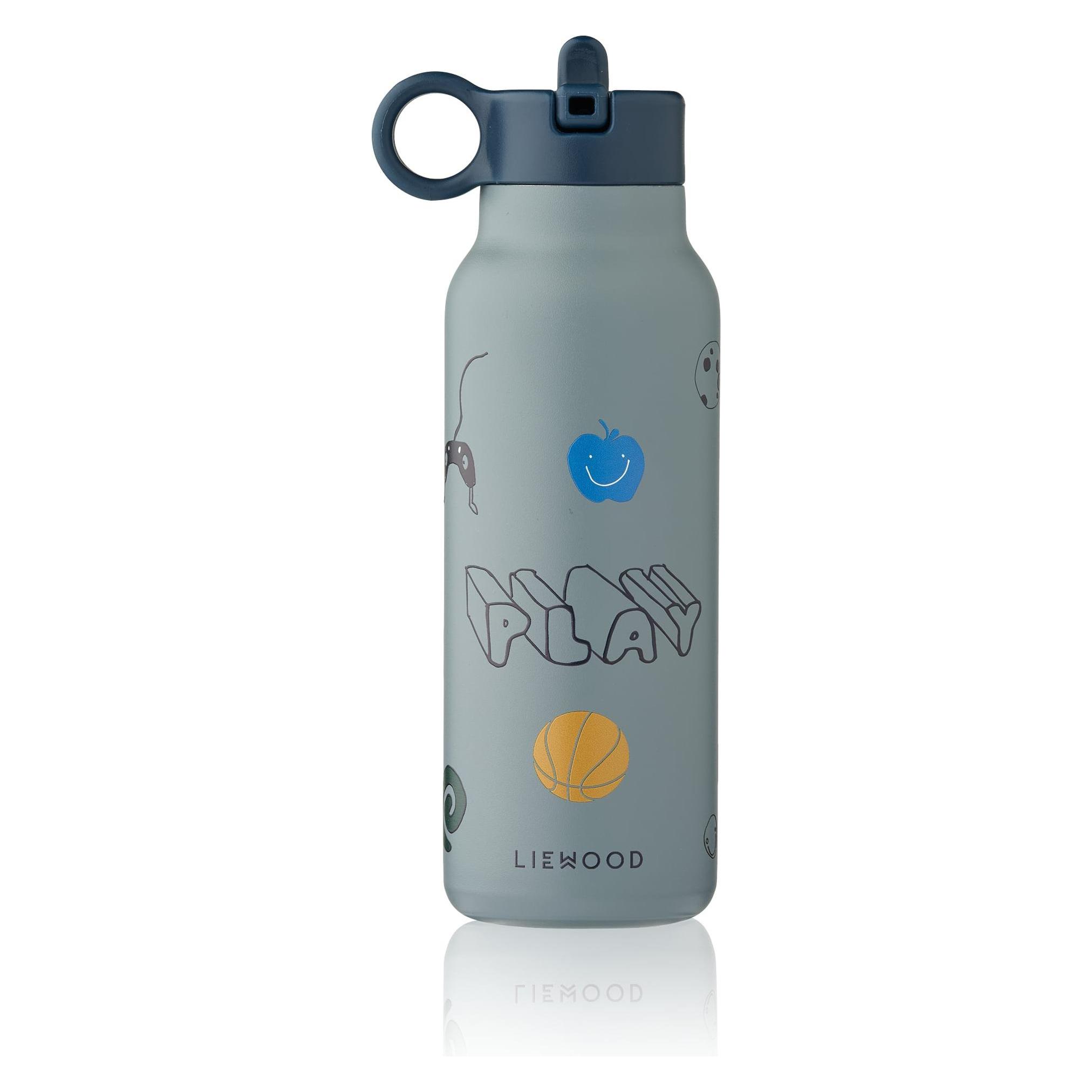 Liewood - Falk Water Bottle - Play / Dusty Peppermint - 350 ml (0.35 l) (5715493553586)