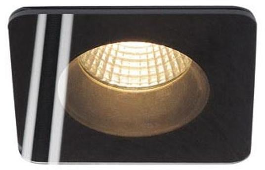 SLV 114450 PATTA-F LED inbouwspot voor plafond, vierkant, matzwart, 38°, 3000K, inclusief driver