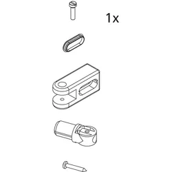 Kermi EBI2019 Set Stabilisierung Wand, silber, 2534187 2534187