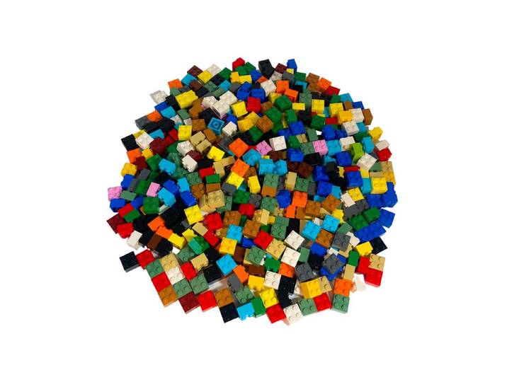 LEGO® LEGO® 2x2 Steine Hochsteine Bunt Gemischt - 3003 NEU! Menge 1000x Spielbausteine, (Bausteine, 1000 St., Kreativ-Set), Made in Europe