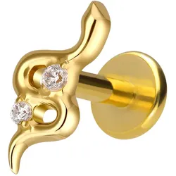 Titan Labret mit Innengewinde SCHLANGE