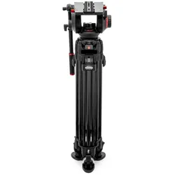 Manfrotto 509 & CF Twin Fast 2n1 (Kunststoff), Stativ, Schwarz