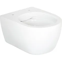 Wand-Tiefspül-WC Aksai BxHxT: 360x330x485 mm Spülrandlos Keramik weiß Evenes